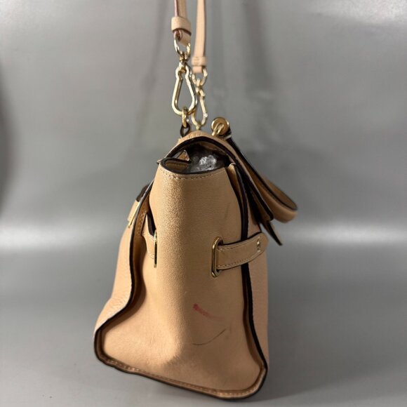 COACH F32106 BLAKE FLAP CARRYALL IN BEECHWOOD/LIGHT GOLD - Picture 5 of 14